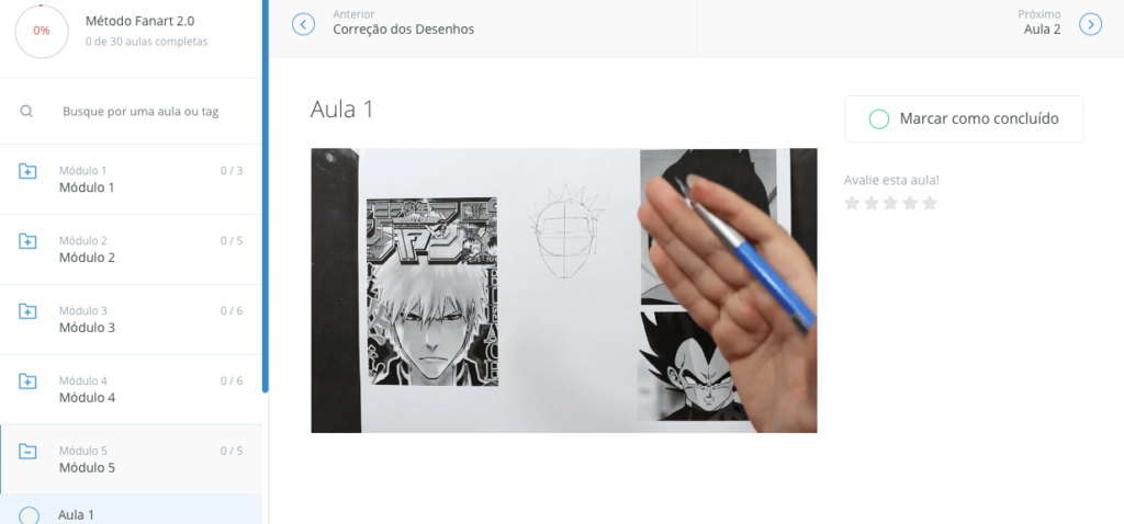 Desenha.Anime on X: Curso de desenho método Fan Art 2.0   Ao aplicar o sistema completo do Método Fan Art 2.0  você terá aulas para aprender desenhar o seu personagem preferido de